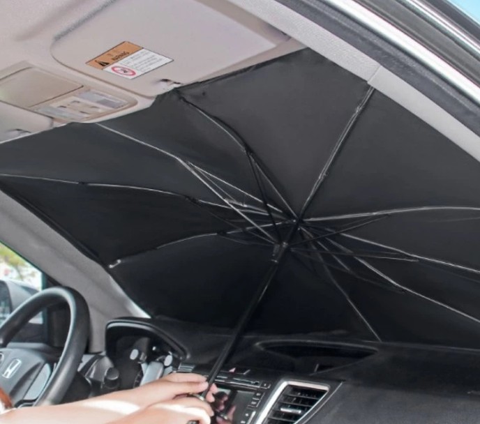 Ô Che Nắng Ô Tô Cao Cấp 2 Trong 1, Chắn Nắng Kính Lái, Chống Nóng & Tia UV Hiệu Quả