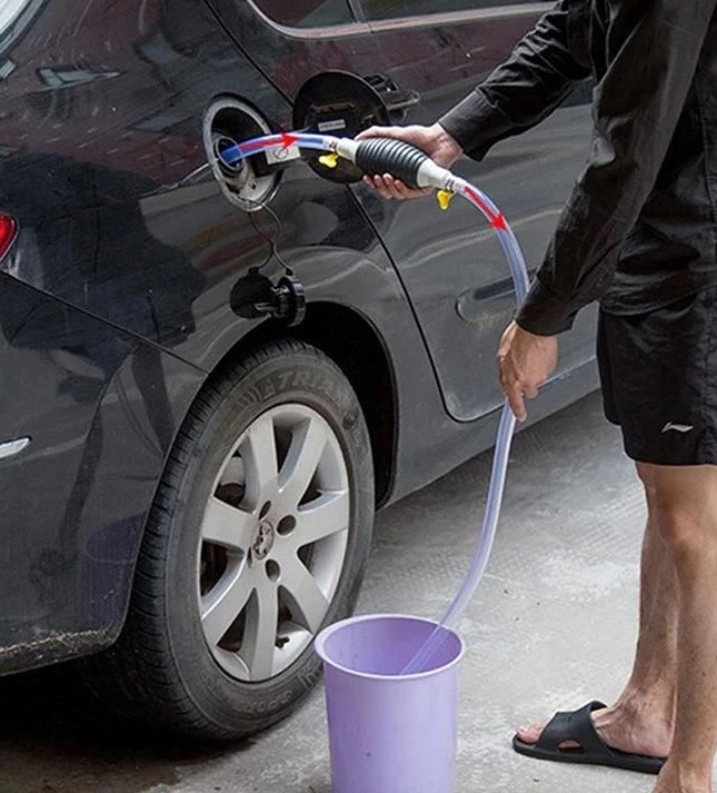 Ống Hút Xăng Dầu Bóp Tay, Dụng Cụ Bơm Hút Chất Lỏng Tiện Lợi, Dây Dài 1m / 2m / 3m