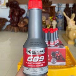 Phụ Gia Súc Béc Xăng KEPLER 689 Fuel System Cleaner (105ml), Làm Sạch Buồng Đốt & Loại Bỏ Muội Than Carbon