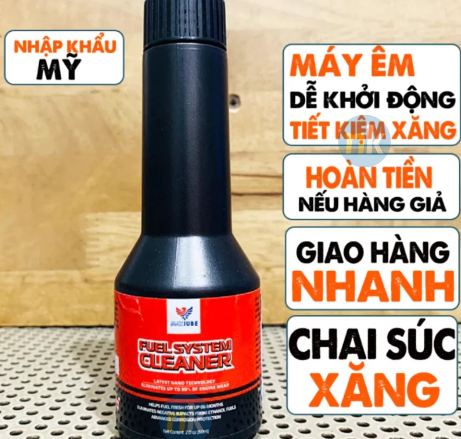 Phụ Gia Súc Béc Xăng MAXLUBE USA, Làm Sạch Cặn Carbon, Tối Ưu Buồng Đốt & Kim Phun Xe