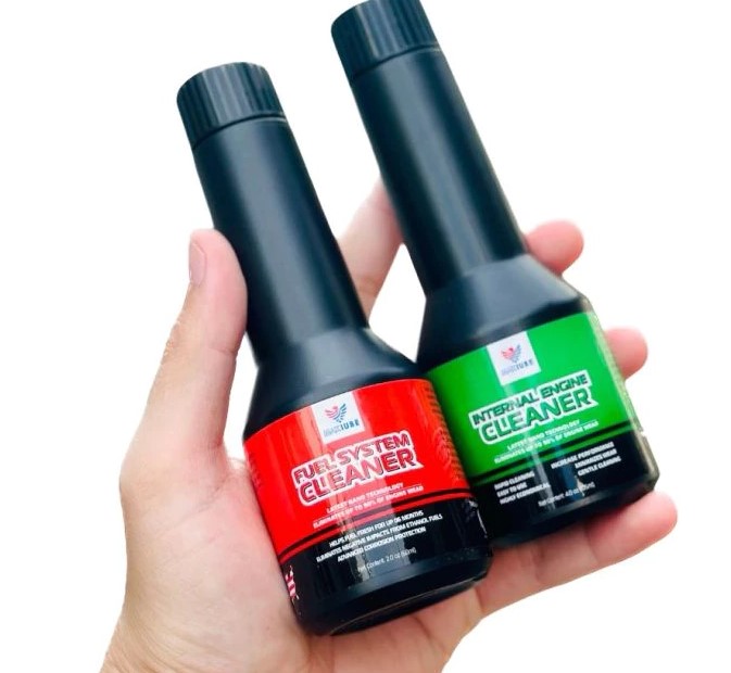 Phụ Gia Súc Béc Xăng Xe, Tẩy Muội Than Carbon Maxlube Fuel System Cleaner 60ML Hàng Mỹ