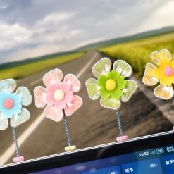 Phụ Kiện Trang Trí Gương Chiếu Hậu Xe Hơi Hình Hoa Cúc, Đồ Decor Hoạt Hình Dễ Thương
