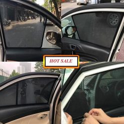 Rèm Che Nắng Ô Tô Cao Cấp Hút Nam Châm Theo Xe, Chắn Nắng Vừa Khít Cửa Xe (Bộ 4 Tấm)