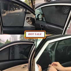 Rèm Che Nắng Theo Xe Cao Cấp Hút Nam Châm Bộ Rèm Chắn Nắng Ô Tô 4 Tấm Vừa Khít Từng Cánh Cửa