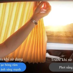 Rèm Vải Che Nắng Ô Tô Yipauto Bộ Combo 4 Rèm Cửa Cánh Gắn Nam Châm Cho Xe 4–7 Chỗ