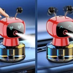 Robot Thơm Ô Tô Thông Minh Bộ Khuếch Tán Nước Hoa Nội Thất Xe Hơi, Lọc Không Khí & Khử Mù