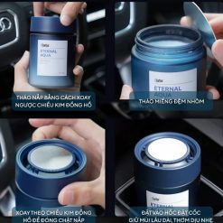 Sáp Thơm Khử Mùi Xe Hơi Ô Tô THALO 3 Mùi Hương Tự Nhiên: Hoa Hồng, Đại Dương, Trà Ô Long