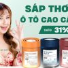 Sáp Thơm Khử Mùi Xe Hơi Ô Tô THALO 3 Mùi Hương Tự Nhiên: Hoa Hồng, Đại Dương, Trà Ô Long