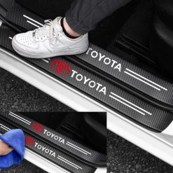 Set 9 Miếng Dán Chống Trầy Sợi Carbon, Bảo Vệ Toàn Diện Cho Xe Hơi