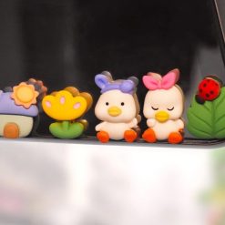 Set Miếng Dán Trang Trí Màn Hình Điều Khiển Xe Hơi, Hình Thỏ Dễ Thương, Phong Cách Hoạt Hình