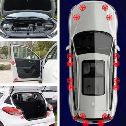 Set Nút Giảm Chấn Phản Quang Ô Tô, Bảo Vệ Cánh Cửa & Tăng Tính Thẩm Mỹ Cho Xe