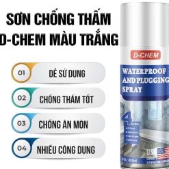 Sơn Xịt Chống Thấm Dột D-Chem Waterproof Xử Lý Thấm Nước Nhanh Chóng, Hiệu Quả