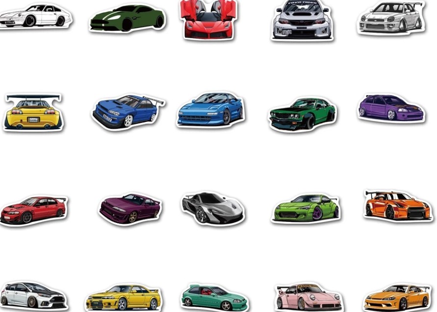 Sticker Xe Phong Cách JDM Graffiti, Quà Tặng Noel, Sinh Nhật, Valentine | Cobra Toys