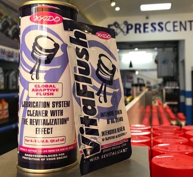 Súc Động Cơ Xado Vitaflush 20ml, Làm Sạch Sâu Động Cơ & Phục Hồi Chi Tiết Mài Mòn