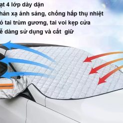 Tấm Bạt Che Nắng Kính Lái Xe Ô Tô Bảo Vệ Nội Thất Và Giảm Nhiệt Hiệu Quả
