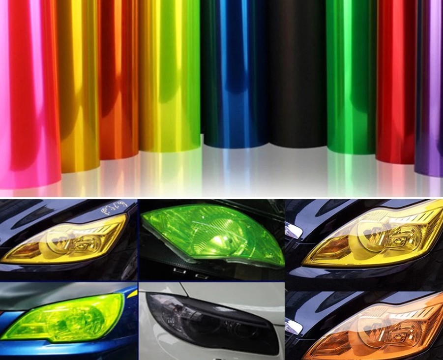 Tấm Phim Dán Đèn Xe Ô Tô Chống Sương Mù Chuyên Dụng 30x60cm, Bảo Vệ Đèn, Dễ Thi Công