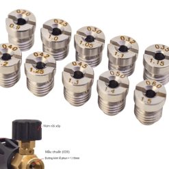 Tâm Phun Bình Bọt Tuyết Inox 304, Đầu Phun Chuyên Dụng Cho Máy Rửa Xe Cao Áp