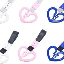 Tater Dây Treo Tay Cầm Cản Trước, Sau Xe Buýt Hình Trái Tim Vỡ Chống Tĩnh Điện