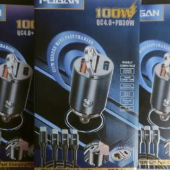 Tẩu Sạc Ô Tô PUGAN 100W – 2 Cổng USB & Type-C, Sạc Siêu Nhanh An Toàn Cho Mọi Hành Trình