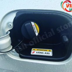 Tem Decal Sticker Dán Nắp Bình Xăng Ô Tô, Nhắc Nhở Đổ Xăng A95 Hoặc Dầu Diesel