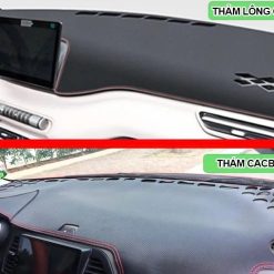 Thảm Phủ Taplo Da Vân Carbon Và Lông Cừu Cao Cấp Cho Xe VF3, VF5, VF6, VF7, VF8, VF9, VF e34, Lux 2.0, Fadil