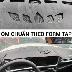 Thảm Taplo Nhung Tuyết Cho Xe VinFast Fadil, LUX A, LUX SA, VF9, VF5, VF8, VFe34, VF6 Chuẩn Form