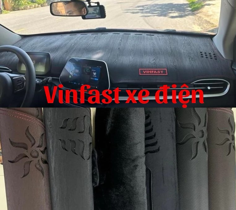 Thảm Taplo VinFast Xe Điện (Vf3, Vfe34, Vf5, Vf6, Vf7, Vf8, Vf9, Limo Green) Đa Chất Liệu Cao Cấp
