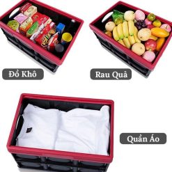 Thùng Đựng Đồ Ô Tô Gấp Gọn 56 Lít Cho Cốp Sau Gọn Gàng, Tiện Lợi & Đa Năng