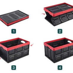 Thùng Đựng Đồ Ô Tô Gấp Gọn 56 Lít Cho Cốp Sau Gọn Gàng, Tiện Lợi & Đa Năng