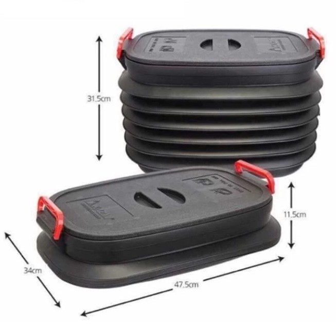 Thùng Đựng Đồ Ô Tô Gấp Gọn Dạng Hộp Đa Năng Có Nắp Đậy Cho Cốp Xe