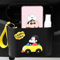 Thùng Rác Mini Gắn Icon Ngộ Nghĩnh Để Trên Xe Ô Tô, Nhỏ Gọn, Giữ Xe Luôn Sạch Sẽ