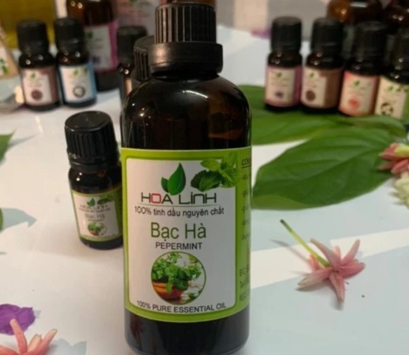 Tinh Dầu Bạc Hà Hoa Linh Nguyên Chất 100%, Tươi Mát, Thanh Lọc, Thư Giãn Tự Nhiên