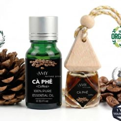 Tinh Dầu Cà Phê Treo Xe, Treo Phòng, Nguyên Chất Tự Nhiên 10ml Khử Mùi, Giảm Say Xe