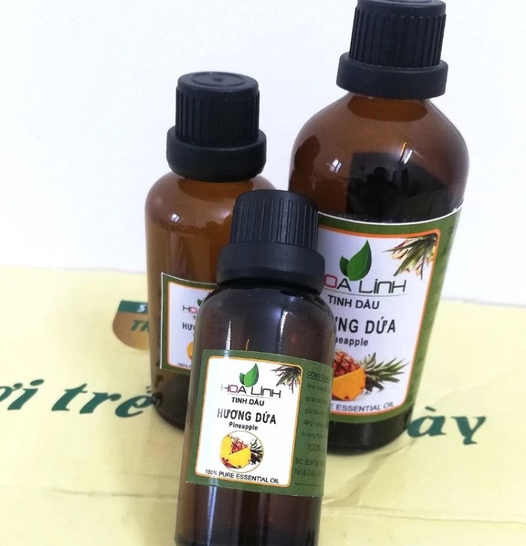 Tinh Dầu Hương Dứa (Hương Khóm, Hương Thơm) Hoa Linh Nguyên Chất 100ml , Khử Mùi Xe Phòng