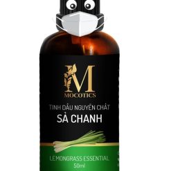 Tinh Dầu Sả Chanh Mocotics 50ml Nguyên Chất 100% Thiên Nhiên, Xông Phòng, Tặng Lọ Treo Xe