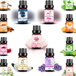 Tinh Dầu Thiên Nhiên Nguyên Chất 10ml, Khử Mùi, Thơm Phòng, Đuổi Muỗi & Giảm Stress