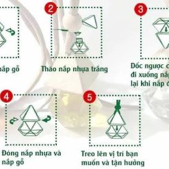 Tinh Dầu Thiên Nhiên Treo Xe KingOil, Sả Chanh, Bạc Hà, Quế, Oải Hương, Bưởi, Cam, Nhài, Quýt, Lài