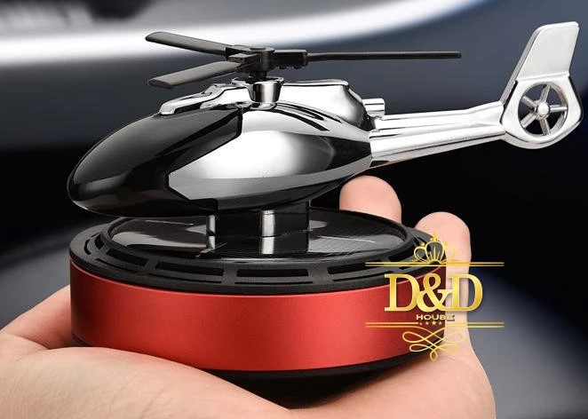 Tinh Dầu Thơm Trang Trí Taplo Xe Hơi, Mô Hình Trực Thăng Quay Bằng Năng Lượng Mặt Trời