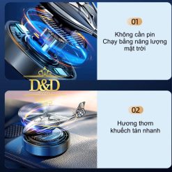 Tinh Dầu Thơm Trang Trí Taplo Xe Hơi, Mô Hình Trực Thăng Quay Bằng Năng Lượng Mặt Trời