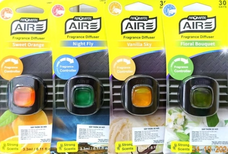 Tinh Dầu Thơm Xe Hơi Aromate (Đài Loan) Hương Thơm Cao Cấp, Thân Thiện Với Sức Khỏe