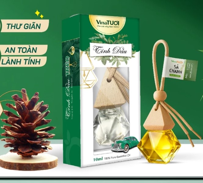 Tinh Dầu Treo Nguyên Chất VINA TƯƠI SHOP 8ml, Khử Mùi Xe Hơi, Làm Thơm Phòng, Tủ Quần Áo