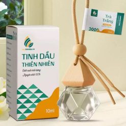 Tinh Dầu Treo Trà Trắng Khử Mùi, Thơm Xe Ô Tô VUATINHDAU 8ml, Làm Sạch Không Khí