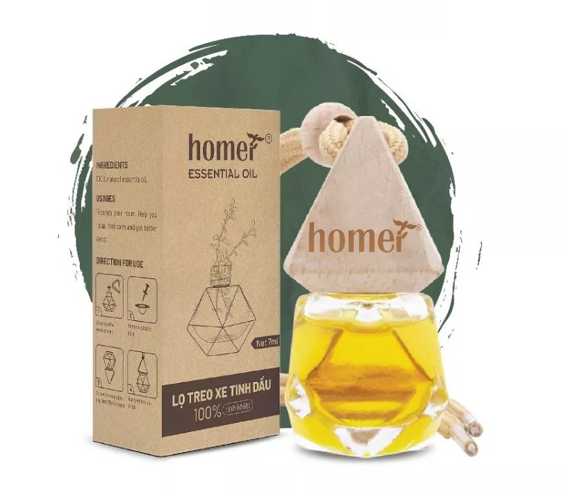 Tinh Dầu Treo Xe Homer Khử Mùi & Thanh Lọc Không Khí Tự Nhiên Cho Mọi Không Gian