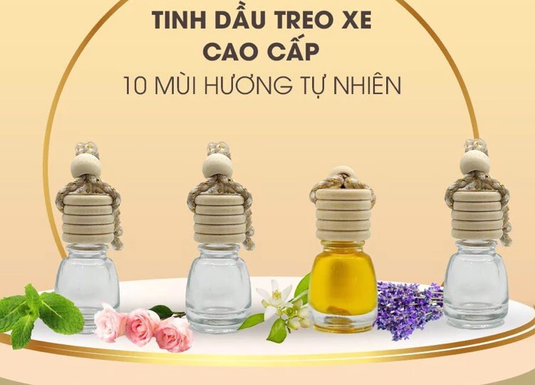 Tinh Dầu Treo Xe Luxy Cao Cấp 10ml, Thơm Phòng, Khử Mùi Tự Nhiên Cho Không Gian Xe Hơi