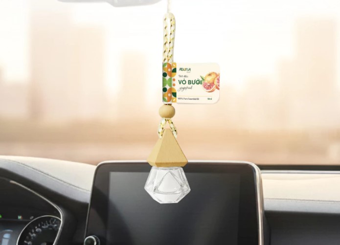 Tinh Dầu Treo Xe Ô Tô ABURA 10ml, Khử Mùi, Giảm Say Xe & Hương Thơm Tự Nhiên Thư Giãn