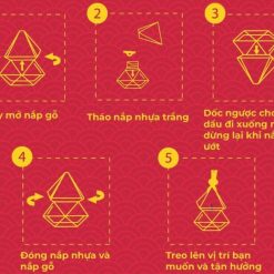 Tinh Dầu Treo Xe Ô Tô Cung Đình 12ml, Khử Mùi, Chống Say Xe, Thư Giãn Tinh Thần