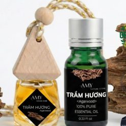 Tinh Dầu Treo Xe Ô Tô Trầm Hương Cao Cấp LT Farm 10ml, Nguyên Chất Thiên Nhiên, Treo Phòng, Tủ Quần Áo