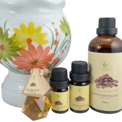Tinh Dầu Treo Xe Treo Phòng Cà Phê Heiwa 10ml, Hàng Nhập Khẩu Ấn Độ, Thơm Thư Giãn Khử Mùi