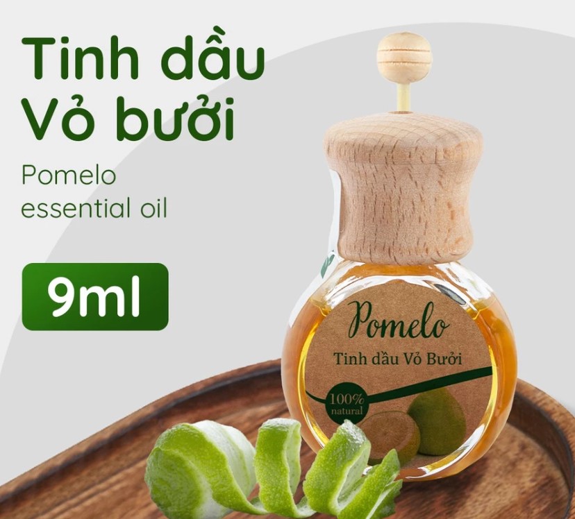 Tinh Dầu Treo Xe Vỏ Bưởi Purevess 9ml Hương Thơm Tự Nhiên, Thư Giãn Xe Ô Tô & Phòng Ốc