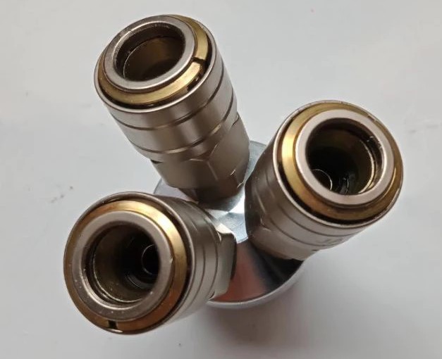 Trạc 3 Chia Khí Nén Cao Cấp, Cút Chia 3 Đường Hơi Chuẩn JAPAN